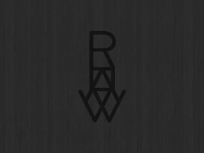 RHAW atrokhau black branding crisp dark geometric gray lettering logo logotype minimal simple