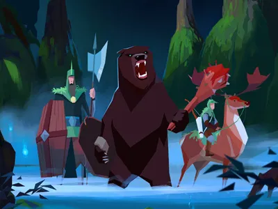 Forest Kingdom at directing game art low poly