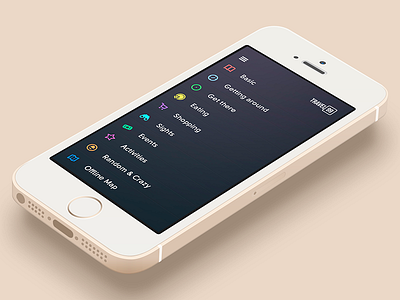 Travel99 app icon ios ios7 list menu