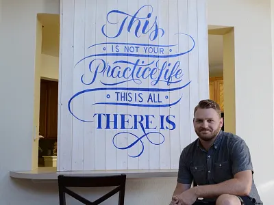 Lululemon Retail Artwork artwork lettering lululemon paint retail scripts type typography