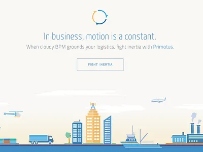 Landing Page Design for a new SaaS Platform city cityscape flat landscape