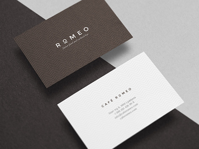 Café Romeo Identity branding business cards cocktail drink food logo logotype restaurant