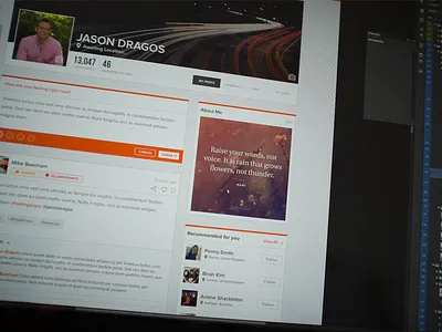 HealthBeMe - Profile Page @2x app clean design flat health icon light media social web