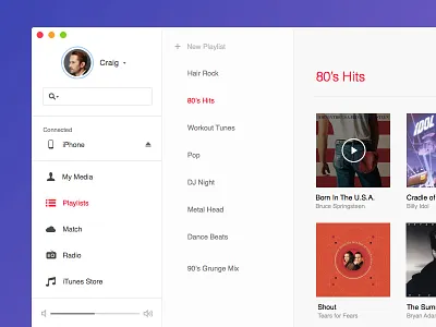 iTunes Yosemite Redesign apple clean itunes os x redesign yosemite
