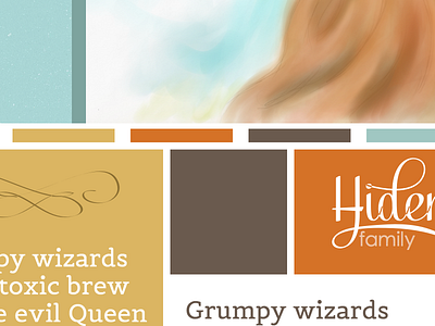Hider Family Website blue brown family tree family website orange reunion tree