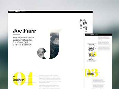 Personal Project cv graphic design layout personal portfolio type web