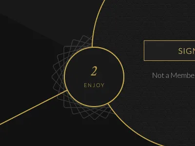 BOSS... art deco boss home page infographic landing page ui ux vintage