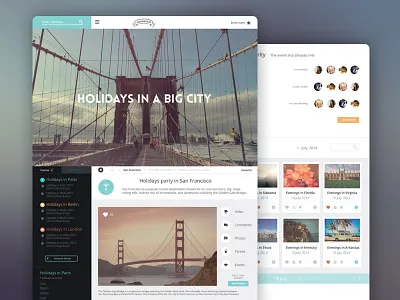 Holidays android dashboard flat icon interface ios studio ui ux web webdesign