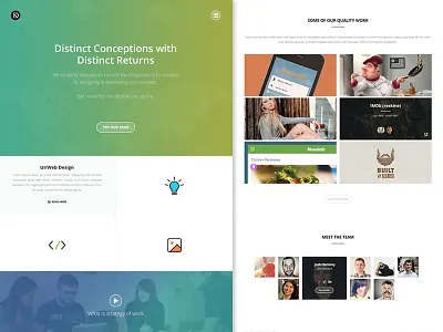 Portfolio flat portfolio services team ui ux web