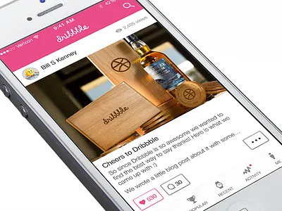Instagram Style Dribbble Concept concept dribbble instagram ios7 iphone
