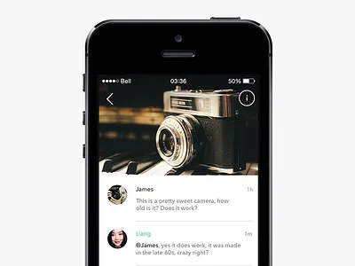 [Preview] Rice - Comments UI chat comments ios location based marketplace minimal rice toronto trading ui
