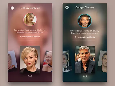 iPhone Profile Views app iphone photo profile retina ui ux