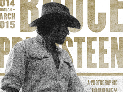 Bruce Springsteen Exhibit bruce springsteen museum photography poster typography