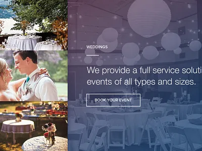 Slides events web design website weddings