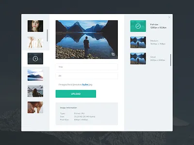 Interface image editor cms dashboard design editor flat interface photo ui ux