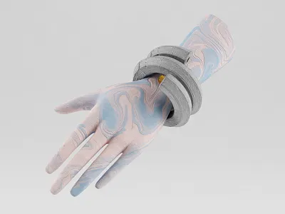 Found Objects 3d bangle c4d ceramic geo geometric marble marbling minerals vray