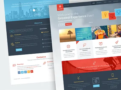 Vermilion app clean design joomla minimal rockettheme template ui user experience user interface ux web design