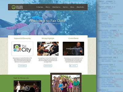 Fair Oaks Church Website church css3 html5 sketch website wordpress