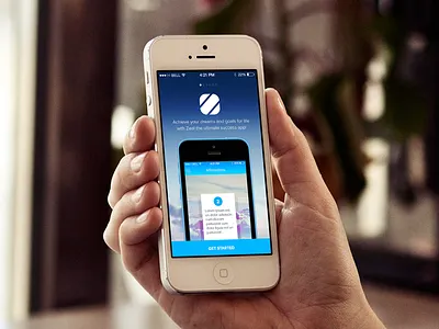 Onboarding Screen app goals ios ios7 iphone iphone app mobile mobile ui motivation success ui user interface