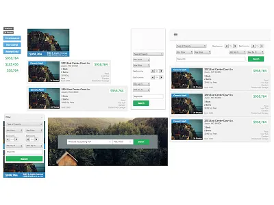 Explorations for a real estate thing design estate real ui ux