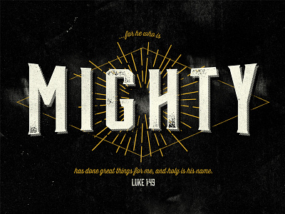 Luke 1:49 bible icon illustration line art logo logos bible software luke rays scripture simple typography