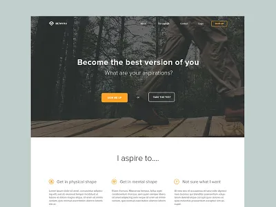 Homepage Design clean design flat home homepage landing page simple web
