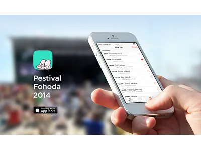 Pestival Fohoda 2014 Banner ios iphone mockup mockuuups