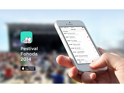 Pestival Fohoda 2014 Banner ios iphone mockup mockuuups