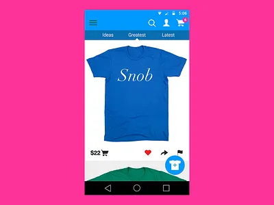 Type Tees Material Design tees threadless type