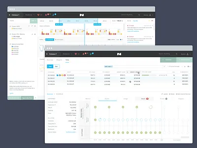 Nutanix Design iterations admin analytics b2b console dashboard graphs html5 it ui ux