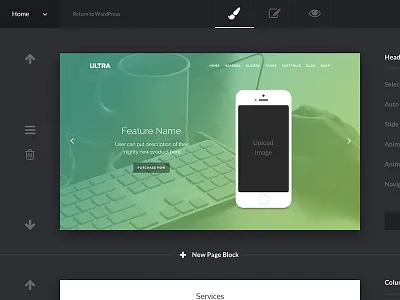 Wordpress Admin clean dark minimal ui ux wordpress