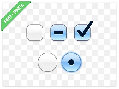 OS X Checkbox and Radiobutton PSD checkbox download freebie os x psd radiobutton ui elements