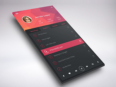 Music App app clean interface mobile mobile ui music player ui ux