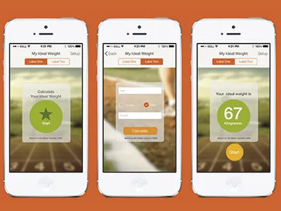 Peso - Weight - Design app apple design hot iphone photoshop ui ux weight