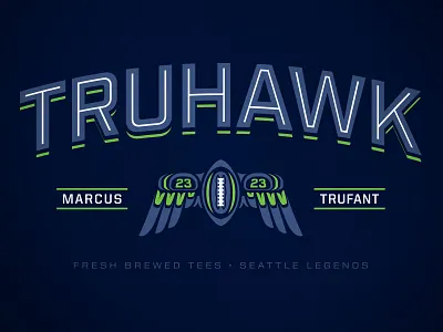 Truhawk fresh brewed tees marcus trufant seattle
