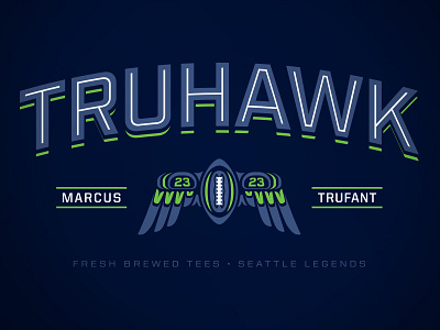 Truhawk fresh brewed tees marcus trufant seattle