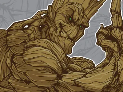 I Am Groot groot guardians of the galaxy hero initiative jack kirby kirby 4 heroes mike ray tycoon creative vector
