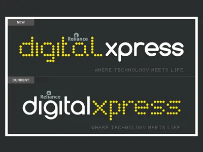 Redesign of Logo branding concept design graphics logo reliance degital