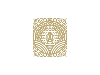 Ao Monogram ao food health lettering logo monogram nature organic vegan