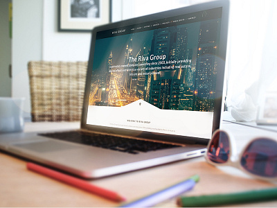 Concept for riva groups home parallax template website