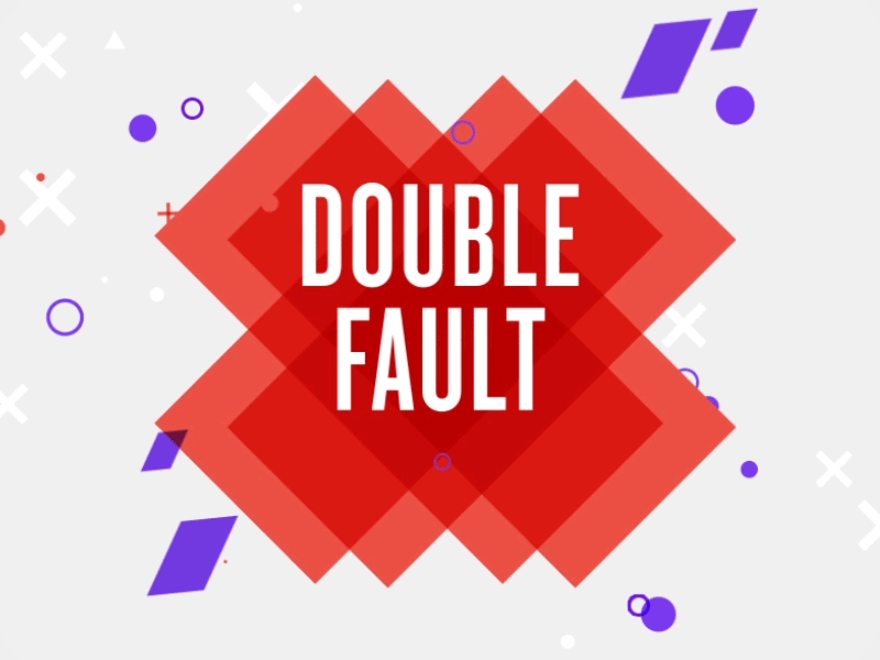 IBM US Open Double Fault animation design designer direction gif graphic motion tennis website