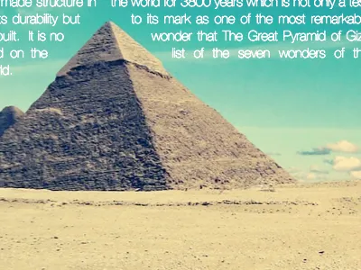 2pg Spread beautiful landscape photography pyramids type typography