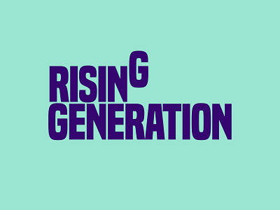 Rising Generation Identity branding design graphic design illustration logo rg typography ui
