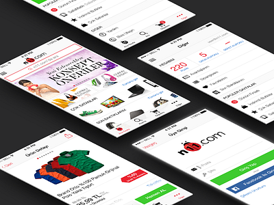 n11.com Application Redesign app app design application design ios iphone iphone5 mobile n11.com ui ui design user interface