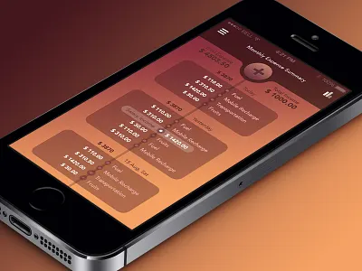 Financial Management Application budget daily expense finance i phone app mobile app money