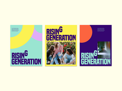 Rising Generation branding design graphic design illustration logo poster rg typography ui