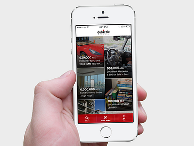 Classifieds app homepage classifieds app dubizzle home mobile place ad red sale white
