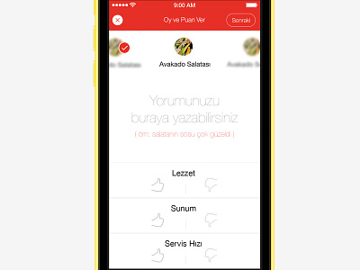 Food Rating & Comment comment compose comment like order rate rating restaurant unlike