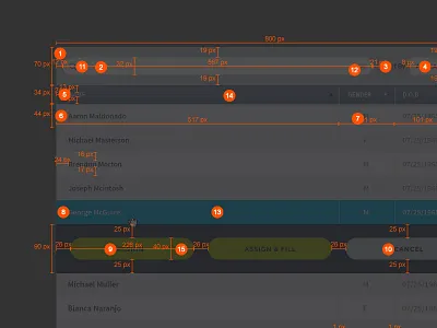 UI Spec clean dark flat healthcare interface medical software spec ui ux