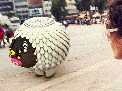 At the port 3d character creatures illustration monsters piraeus